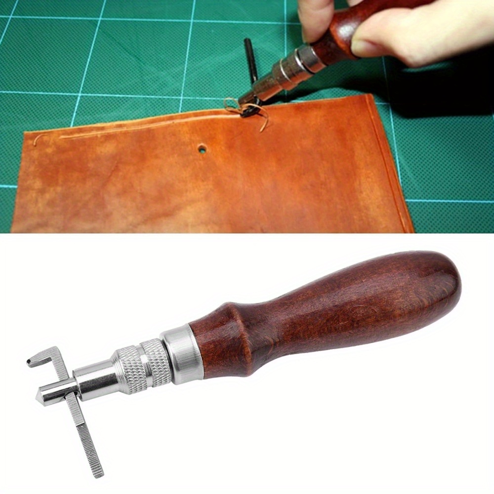 Groover Stitching Tool - Регулируемый кожаный инструмент для вышивания кромок,