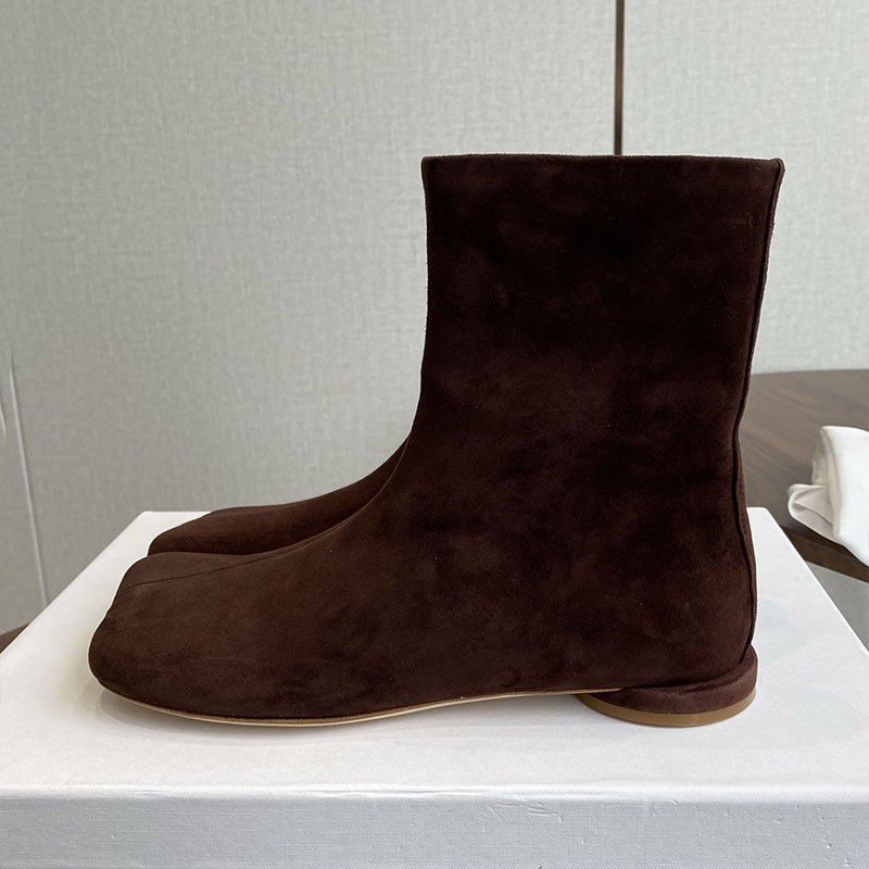 Leatherwork Designs - Ботинки «Челси», женские замшевые короткие ботинки