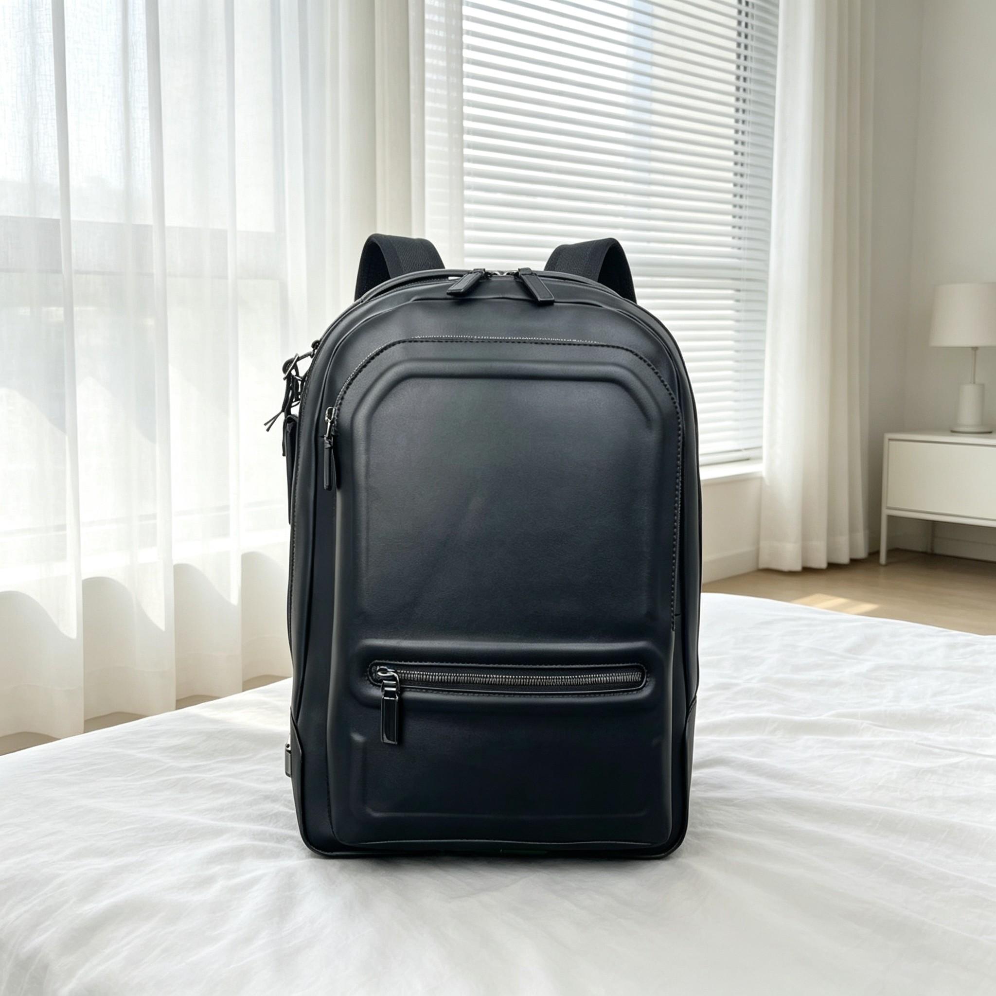 Leather Work Rucksack Mens - Мужской рюкзак для деловых поездок, вместительный,