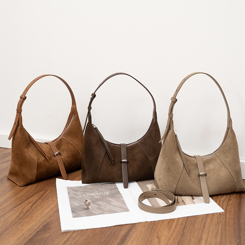 Leatherwork Designs - Женская замшевая сумка в дизайнерском стиле,