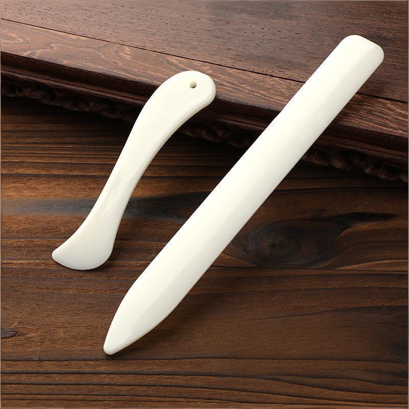 Bone Folder Tool - 2 шт. износостойкий кожевенный инструмент для