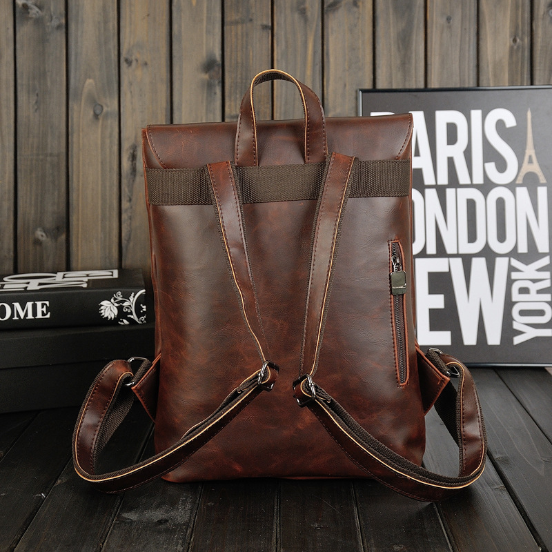 Мужской винтажный кожаный рюкз – обзор и цена Leather Work Rucksack Mens